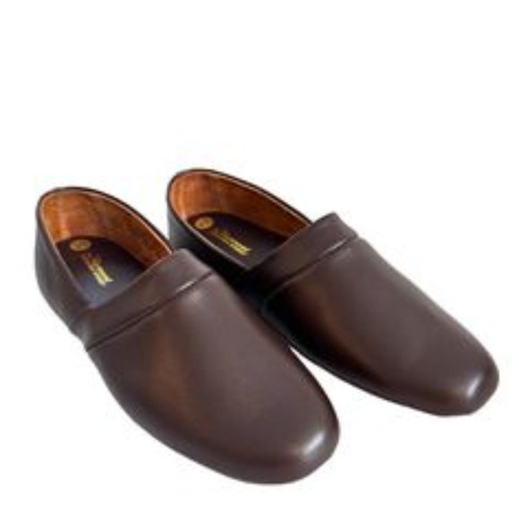 The Vermont Country Store Men\'s Classic Leather Slippers main image 14